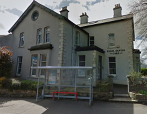 the front of the riada dental care building